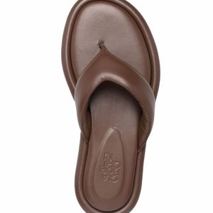 Gia Borghini brown leather Gia 5 thong sandals